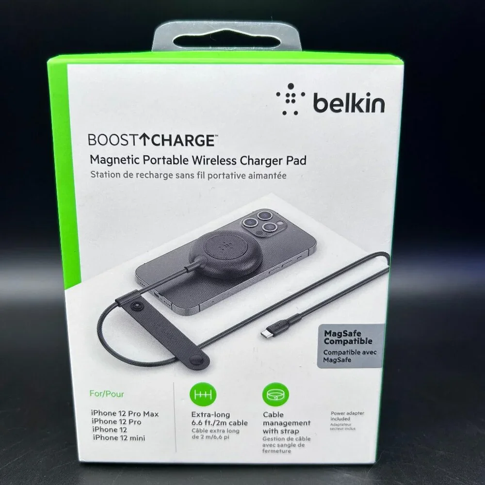 Belkin Boost Charge Magnetic Portable Wireless Charger Pad iPhone 12